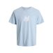 JACK&JONES JORDAWN TEE SS CREW NECK SMU Bleu Coton M