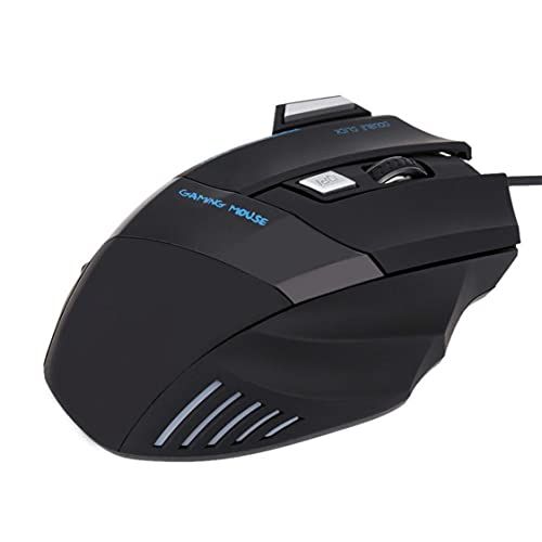 N.B. High Performance Bedrade USB-muis - 7 knoppen - tot 5500 dpi - voor pc, Windows, Mac-gamer