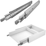 VarioSlide SOTECH 1 paar VarioSlide KV2-200-H76-L1500-EH zware ladegeleiders, 1524 mm, grijs