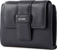 PICARD Leren Portemonnee Como 1 Wallet With Flap Navy Blauw
