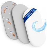 Hoeslakens ASE Spolka Akcyjna Hoeslaken Kinderwagen Baby Hoeslakenset Set van 3: 40x80 cm - 2x lakenset + 1x waterdichte matrasbeschermer - Babybed Accessoires voor Kinderbedje Aanschuifbed Wiegje 40 x 80