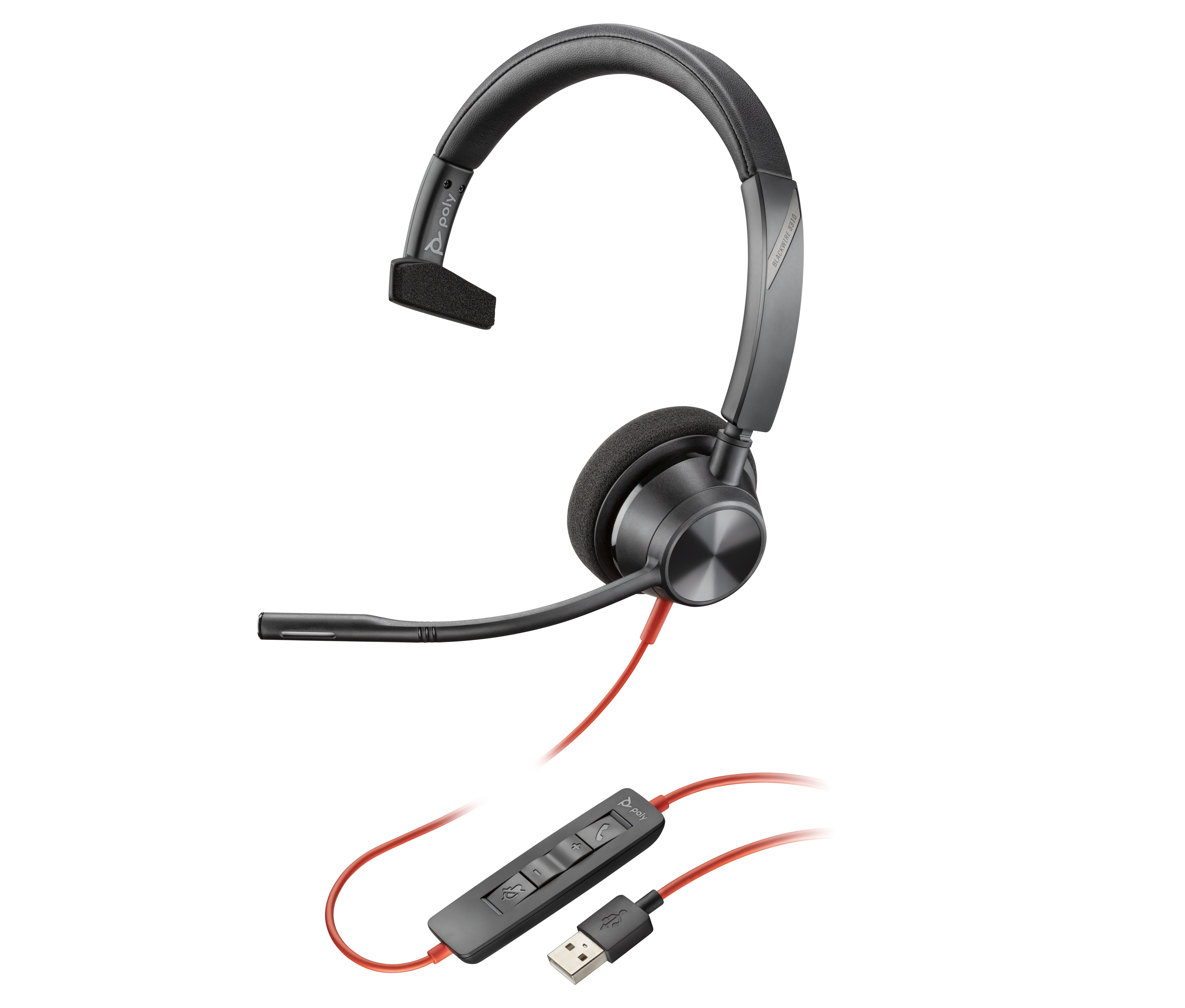 POLY Blackwire 5210 Monaural USB-A Headset