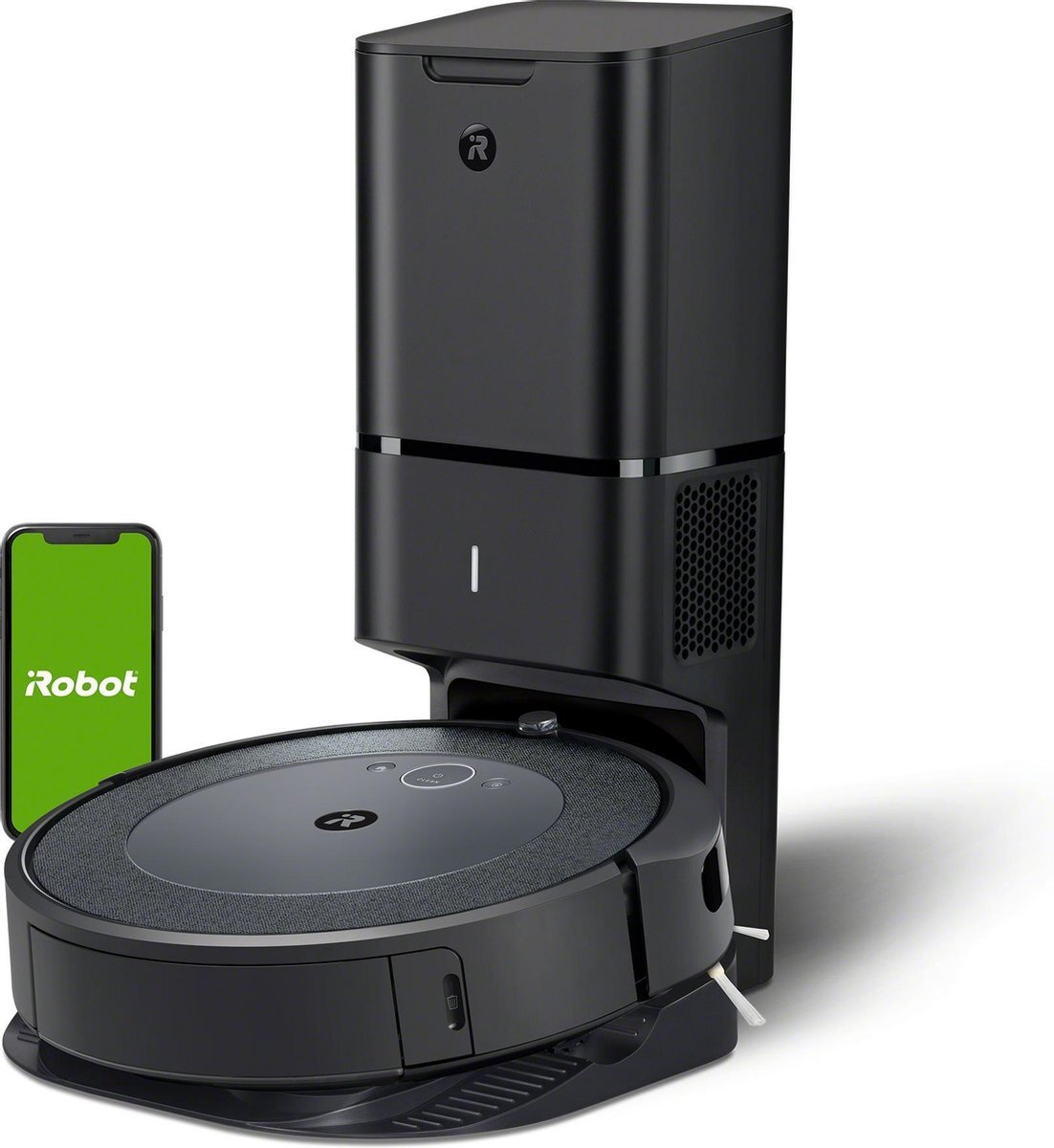 iRobot iRobot® Roomba® i3552 (i3+) robotstofzuiger op basis van kaarttechnologie met wifi-verbinding en met automatische vuilafvoer - Met dubbele rubber borstels voor alle vloertypen - Voor huisdieren