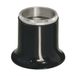 Bergeon 2611-N-4 Horlogemakersloep 2,5x Biconvex lens, zwart kunststof montuur met geschroefde, gekartelde ring