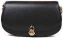 Michael Kors Mila Medium East-West Sling Messenger Zwart Leer