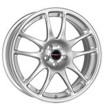 Borbet RS 7,5 x 18 ET 35 gatencirkel 4 x 98 boring 64 RS 75835098464,0BS, zilver glanzend aluminium velgen