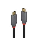 Lindy 36904 USB-kabel USB 3.2 Gen 2 (3.1 Gen 2) 3 m USB C 10 Gbit/s 100 W Zwart