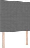 vidaXL Hoofdbord Lichtgrijs 80 cm Corduroy stof