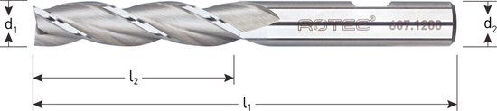 Rotec HSS-E universeelfrees, lang, ø6