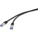 Renkforce RF-4673686 Câble réseau Noir 1 m Cat6a S/FTP (S-STP) Rond