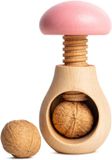 Creative Home Notenkraker Hout | Paddenstoelvormig | 10 x 6 cm | Roze