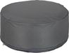 Relaxdays Opblaasbare kruk, outdoor poef voor camping en tuin, ronde kruk, poef, zitzak, 26 x 56 cm, donkergrijs, 1 stuk