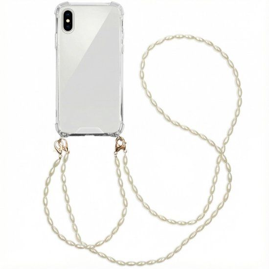 imoshion Backcover met koord + armband - Parels voor de Apple iPhone X / Xs - Transparant