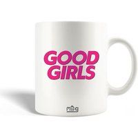 Keramische mok maniacase, Good girls roze logo serie
