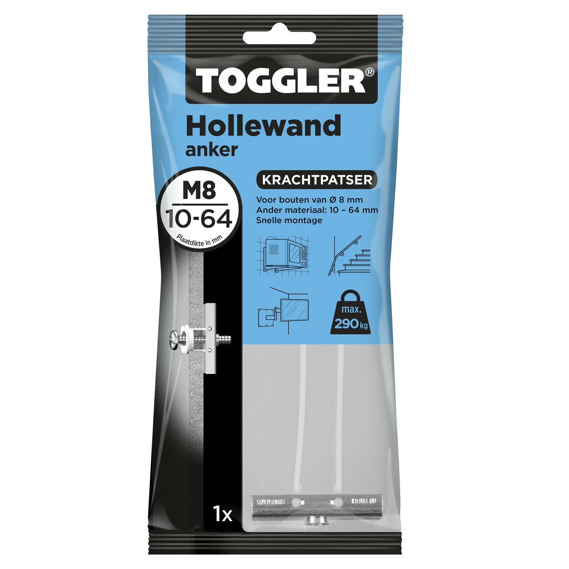 Toggler Hollewandanker M8 - 0036296220181