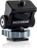 MOJOGEAR mount met cold shoe voor lamp/monitor/microfoon - 360 graden Draaibaar en 180 graden Kantelbaar — Monitor mount - Microfoon mount - Light mount - Tilt Head voor camera en statief - Metaal - Zwart