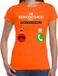 Bellatio Decorations Verkleed shirt voor dames - bondscoach belt - oranje - EK/WK voetbal supporter XXL