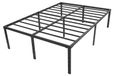 StarTech Hoog Hoog bedframe - Opklapbaar tweepersoonsbedframe - Geschikt voor zware belasting - Geluidsarm, geen piepen - Ruimtebesparend - 140x189 cm, hoogte 45,7 cm - Zwart