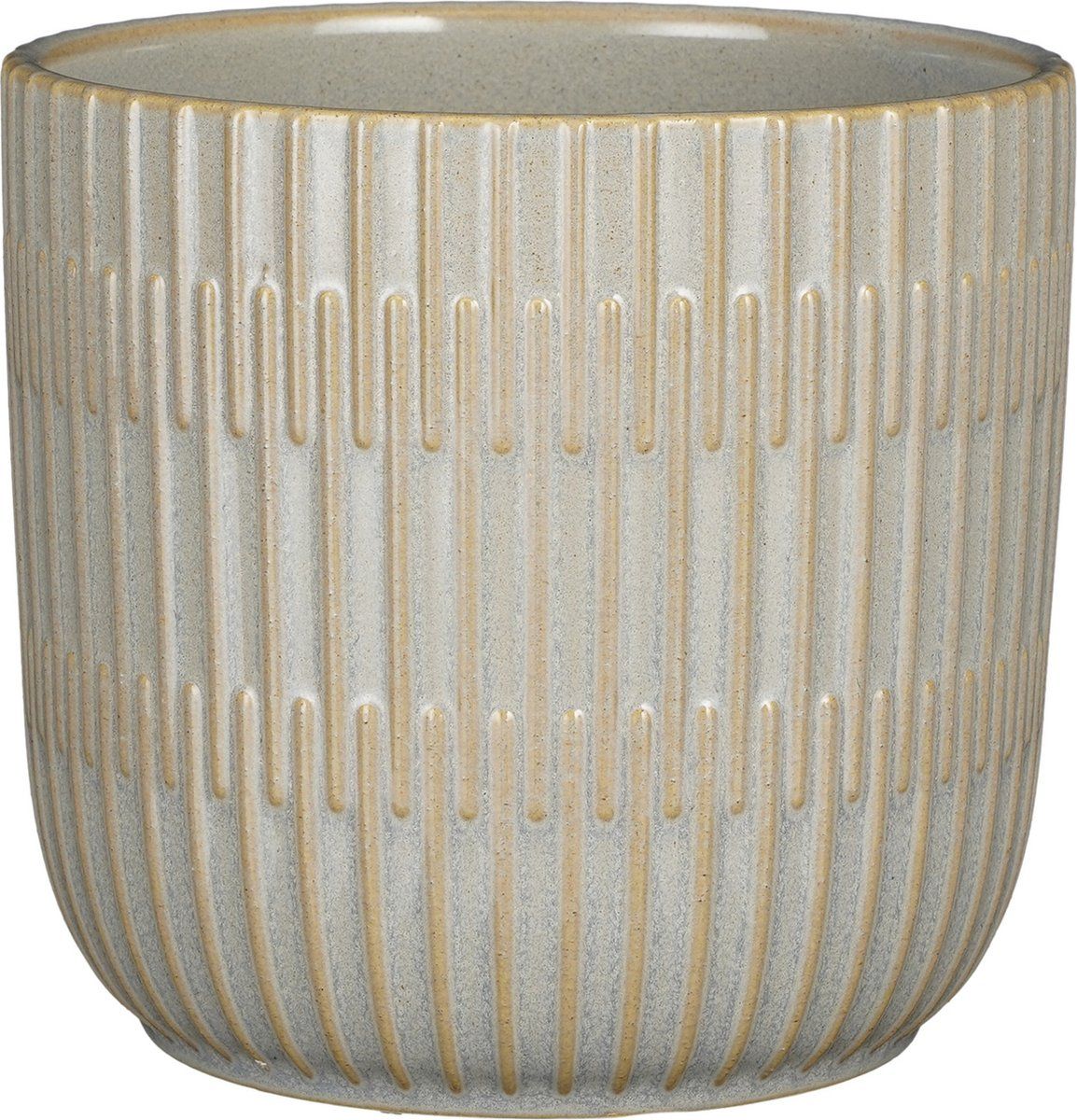 Mica Decorations - Plantenpot - keramiek - lichtgrijs - D17.5/H16 cm