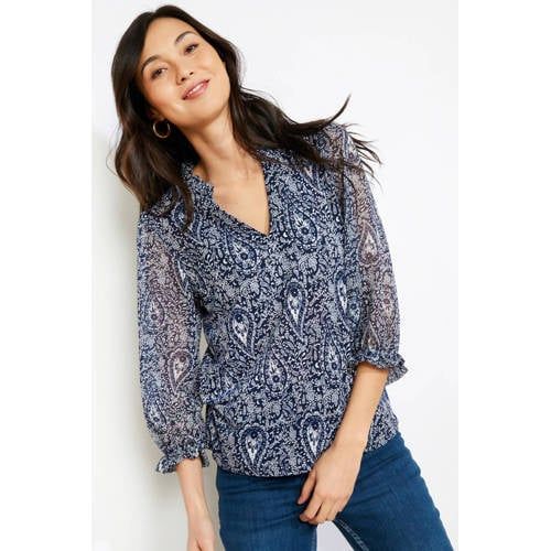 LOLALIZA top met paisley print blauw