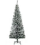 HOMCOM Kerstboom Kunststof, Staal Ø60 x 180H cm Groen