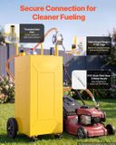 StarTech Latios Brandstoftrolley - 113,6 liter - Met handpomp - 4 wielen - Oliepeilindicator - Voor benzine en diesel - Geel