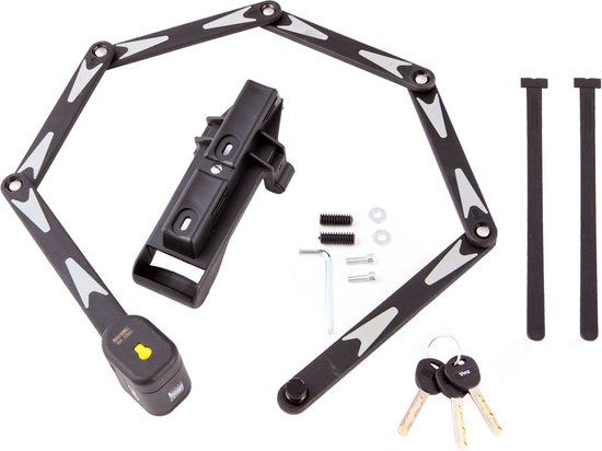 VINZ Lhotse ART 2 Vouwslot - 95cm - ART-goedgekeurd fietsslot voor diverse fietsen