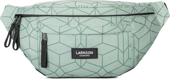 LARKSON Heuptas Vrouwen & Mannen Munt - Ole - Heuptas voor Sport Outdoor Stad - Riemtas Stijlvol voor Festival - Crossbody Tas met Riem - Waterafstotend