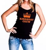 Kingsday Zwart Kingsday débardeur / débardeur sans manches pour femmes - Vêtements Koningsdag M
