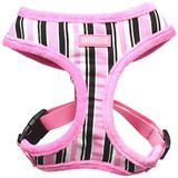 Dogue D_CANVG zacht harnas canvas, gestreept roze, M