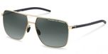 Porsche Design P8963 GOLD BLACK/SMOKE SHADED 61/14/145 Unisex Zonnebrillen