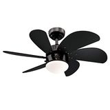 Westinghouse 78711 Industriële bronzen plafondventilator 76 cm Turbo Swirl verlichtingsset met mat opaal glas
