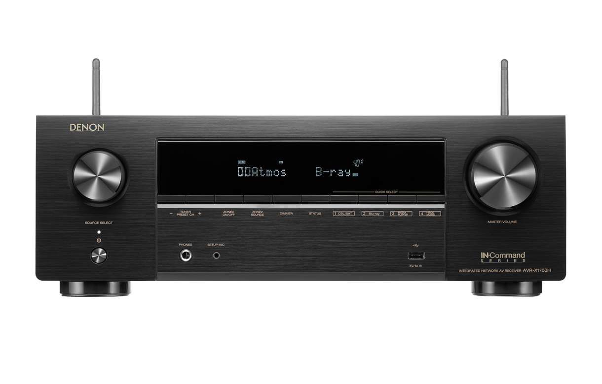 Denon AVR-X1700H - 7.2-kanaals AV-receiver - Zwart