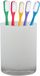 Home & Styling Troyes Kunststof Wit Tandenborstelhouder - 7 x 9 cm