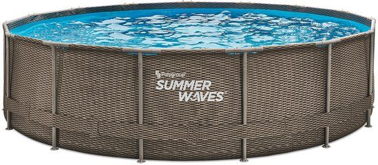 Summer Waves Frame Zwembad Rond DD Rattan - ⌀457 x 106 cm