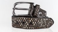 b.belt Leren riem Zoe Black Leather Belt W100 Black zwart