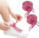 Thuisbesteld B.V. lacets plats en polyester de 50 cm - 8 mm de large - Rose Violet