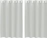 vidaXL Gordijnen voile met doorvoertules 2 st 140x175 cm lichtgrijs