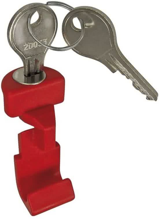 KLICKfix Tasdl kf drukknop met slot tbv stuurhouder cc-100 - ROOD