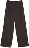 Vero Moda Broek met wijde pijpen VMEDA Mid waist Broek Chocolate Torte