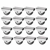 Sotech Set van 16 Kastwielen PASSAU (Ø 30 mm, voor onderbouwmontage, donkergrijs)