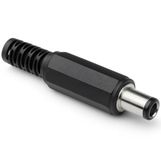 Goobay Soldeerbare DC plug 2,5 x 5,5 (9mm lang) met knikbeschermer