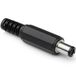 Goobay Soldeerbare DC plug 2,5 x 5,5 (9mm lang) met knikbeschermer