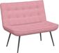 vidaXL - Bankje - 110x74x84 cm - fluweel - roze