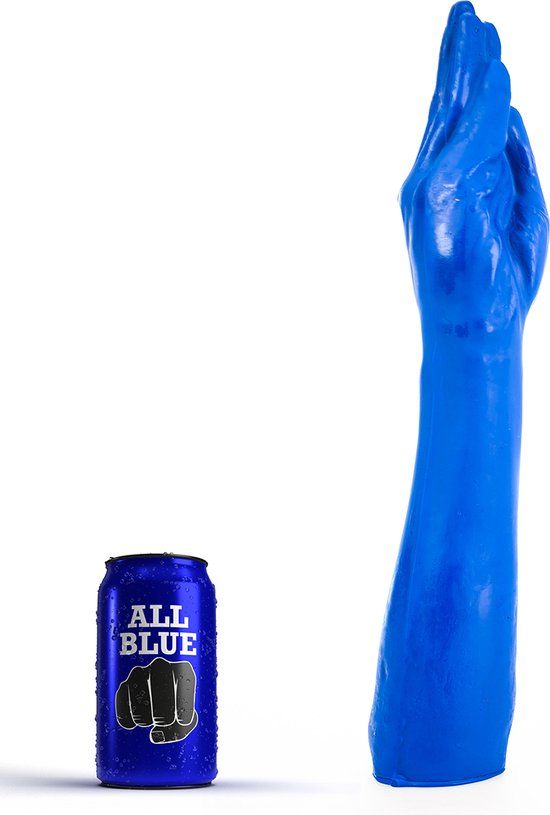 All Blue Fisting Dildo - 37 x 7 cm - Blue