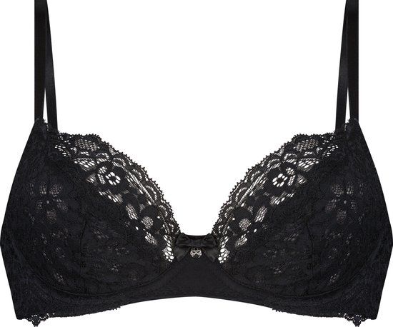Hunkemöller Marine Niet-voorgevormde BH - Zwart - D80