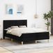 Maison Exclusive - Lit cadre avec matelas noir 120 x 200 cm polyester