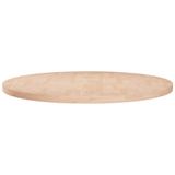 VidaXL Tafelblad rond Ø60x2,5 cm onbehandeld massief eikenhout