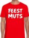 Bellatio Decorations Shoppartners Bv Feestmuts tekst t-shirt - rood - heren - Foute party kleding - korte mouwen - katoen XL