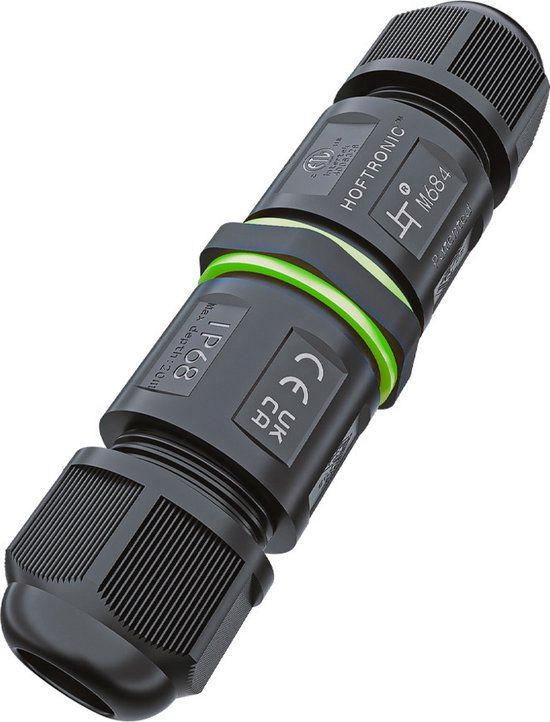 HOFTRONIC Kabelverbinder - IP68 Waterdicht - Gereedschapsloze installatie - Koppelstuk - Geschikt voor 4-12 mm kabeldikte